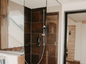 Badezimmer in unserem Weinhotel Wasems Klassik
