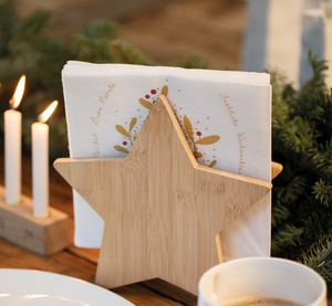 Bambusserviettenhalter "Stern"