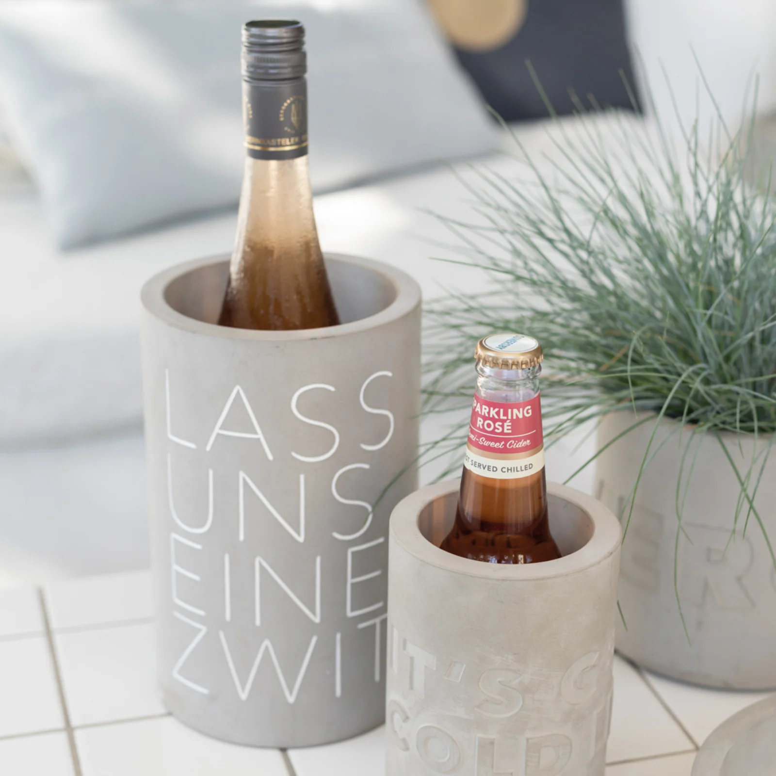 Weinkühler "LASS UNS EINEN ZWITSCHERN"