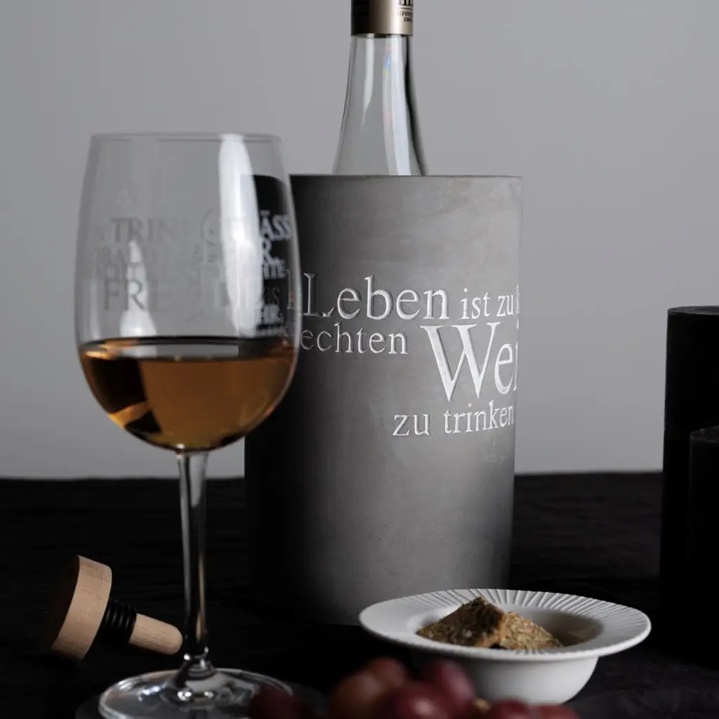 Weinkühler DAS LEBEN IST ZU KURZ SCHLECHTEN WEIN ZU TRINKEN